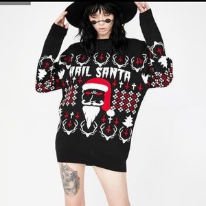DollsKill x Necessary Evil “Hail Santa” Sweater